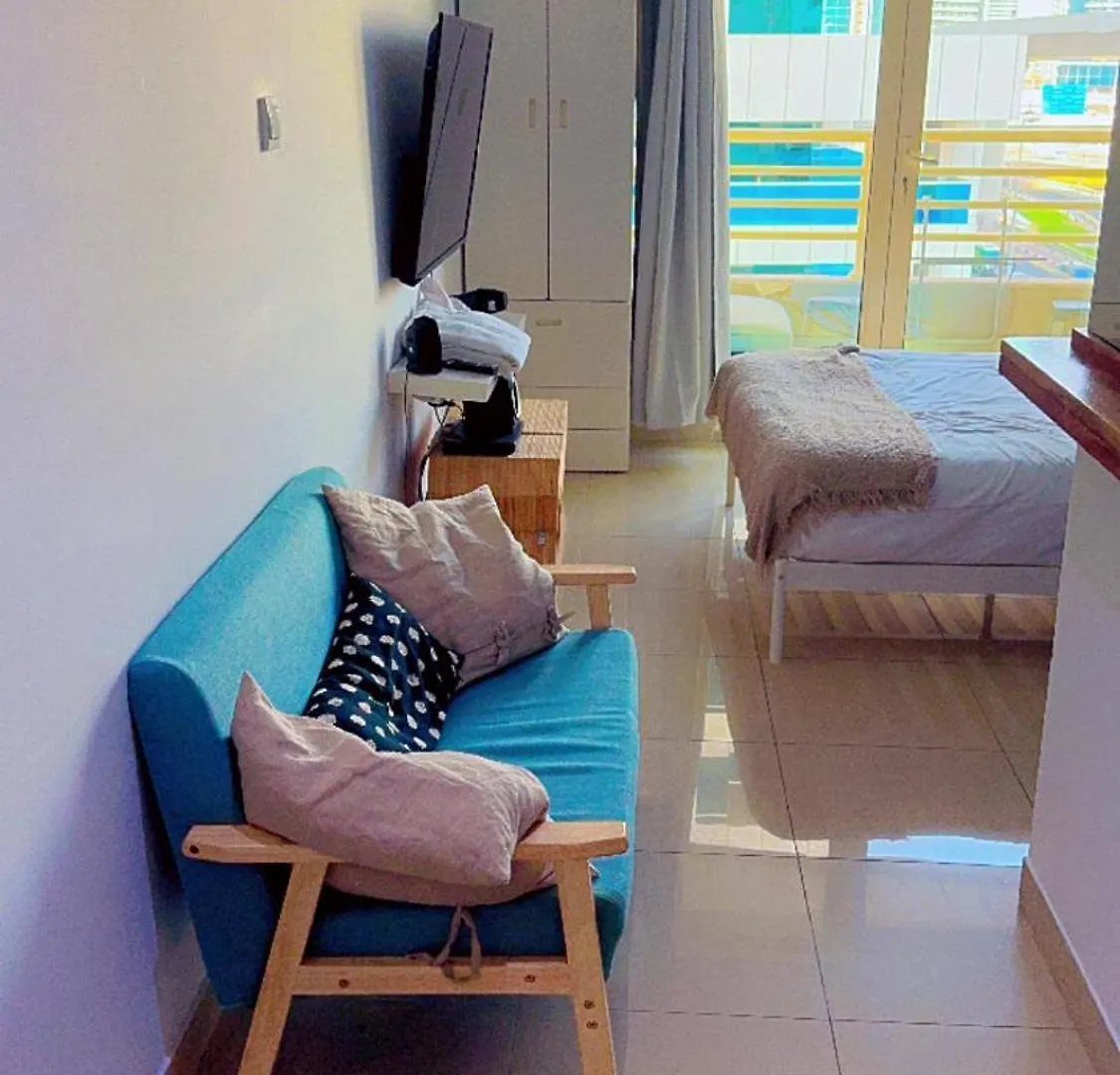 Aesthetic Blue Studio On Marina Walk Dubai Apartment